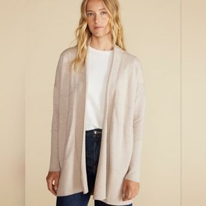 Amour Vert Bailey Wool Sweater Coat Cardigan Taupe NWT Sustainable